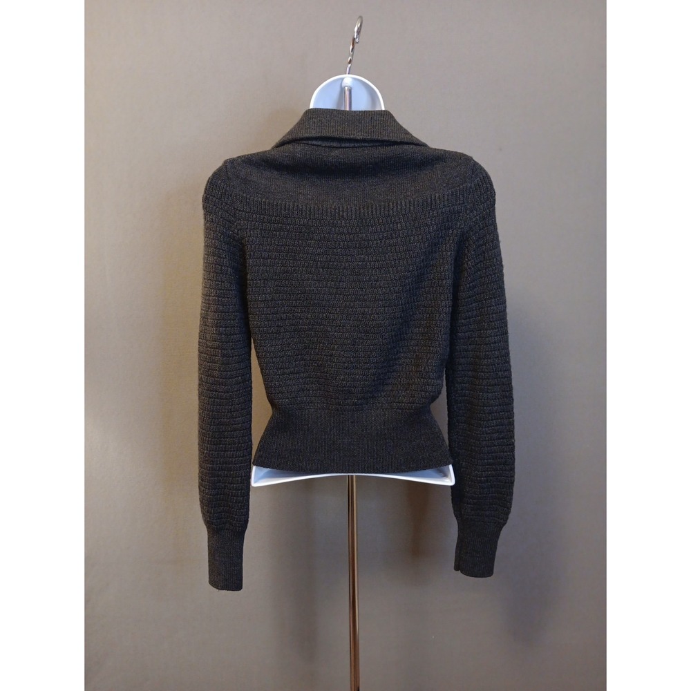 Vintage Miss Sixty M60 Aymmetrical Moto Jacket Sweater Women's XS Biker Y2K Wool - Picture 3 of 7